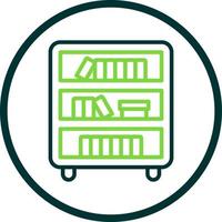 Book Shelf Vector Icon Design