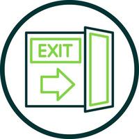 Exit Vector Icon Design