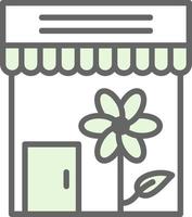 Flower Shop Vector Icon Design