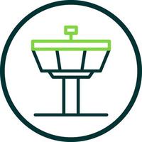 Control Tower Vector Icon Design