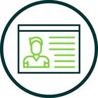 Identification Cards Vector Icon Design