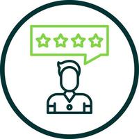 Customer Review Vector Icon Design