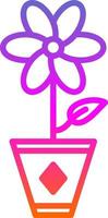 Flower Pot Vector Icon Design