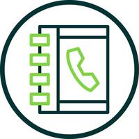 Phone Book Vector Icon Design