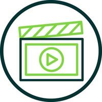 diseño de icono de vector de creación de video