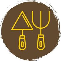 Fork And Trowel Vector Icon Design