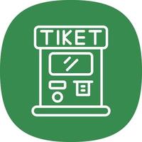 Ticket Machine Vector Icon Design