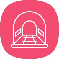 diseño de icono de vector de túnel