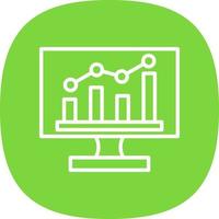 Monitoring Vector Icon Design