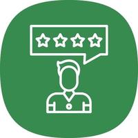 Customer Review Vector Icon Design