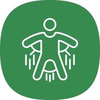 Base Jump Vector Icon Design