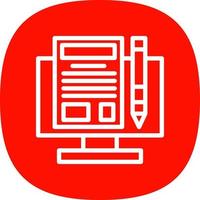 Making Blog Vector Icon Design