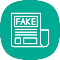 Fake News Vector Icon Design