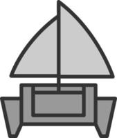 Catamaran Vector Icon Design