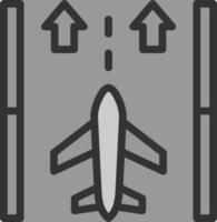Runway Vector Icon Design