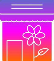 Flower Shop Vector Icon Design