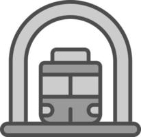 diseño de icono de vector de metro