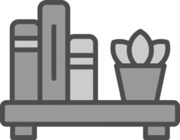 Book Shelf Vector Icon Design