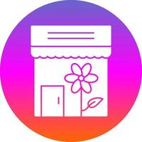 Flower Shop Vector Icon Design