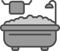 Bathtub Vector Icon Design