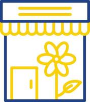 diseño de icono de vector de tienda de flores