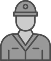 Fireman Vector Icon Design