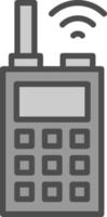 Walkie Talkie Vector Icon Design