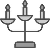 Candelabra Vector Icon Design