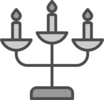 diseño de icono de vector de candelabro