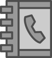 diseño de icono de vector de libreta de teléfonos