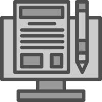 Making Blog Vector Icon Design