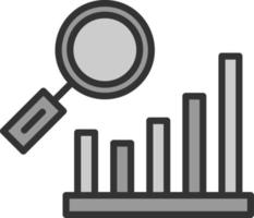 Bar Chart Research Vector Icon Design