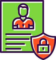 Privacy Policy Template Vector Icon Design
