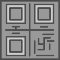 diseño de icono de vector de código qr