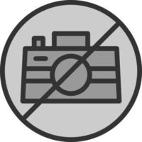 No Camera Vector Icon Design