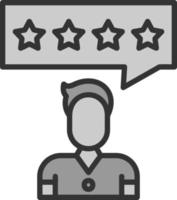 Customer Review Vector Icon Design