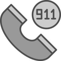 911 diseño de icono de vector