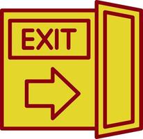 Exit Vector Icon Design