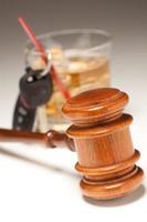 Gavel, Alcoholic Drink and Car Keys photo