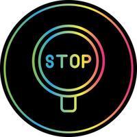 diseño de icono de vector de señal de stop