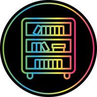 diseño de icono de vector de estante de libro