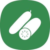 Cucumber Vector Icon Design