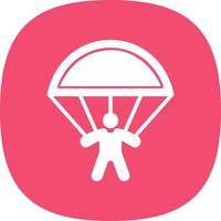 Skydiving Vector Icon Design