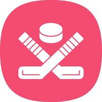 Ice Hockey Vector Icon Design