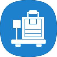 Luggage Scale Vector Icon Design