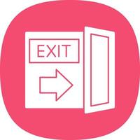 Exit Vector Icon Design