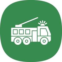 Fire Truck Vector Icon Design