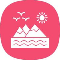 Mountains Vector Icon Design