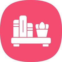 Book Shelf Vector Icon Design