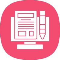 Making Blog Vector Icon Design